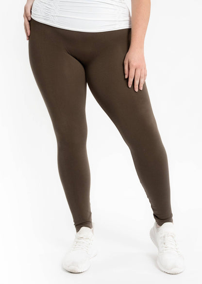 PLUS High-Waist Full Length Leggings by Elietian