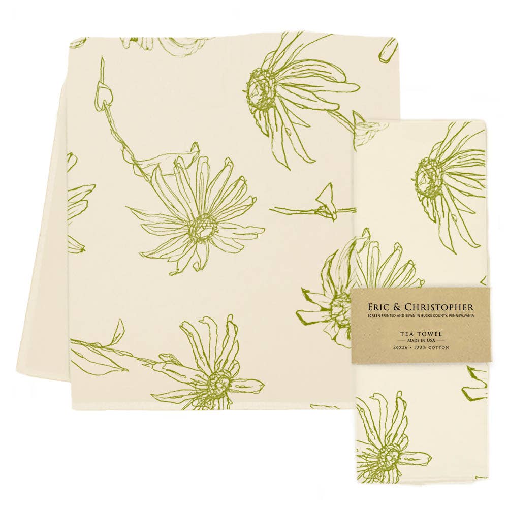 Key Lime Floral Tea Towel Tea Towel from Eric and Christopher