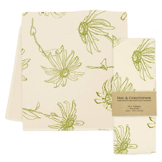 Key Lime Floral Tea Towel Tea Towel from Eric and Christopher