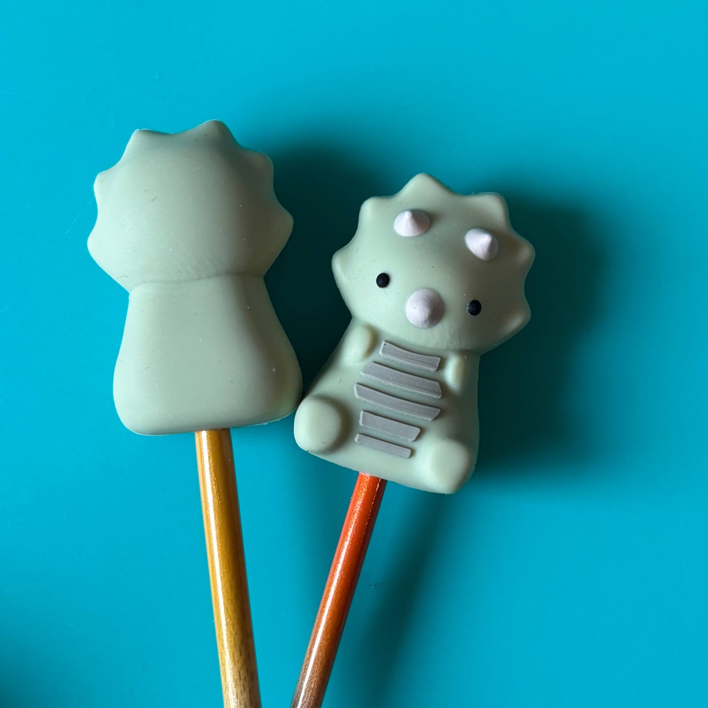 3D Triceratops Dinosaur Stitch Stoppers from Comma Craft Co