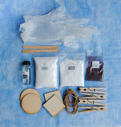 Delphinium Blue Shibori Dyeing Kit by WE GATHER