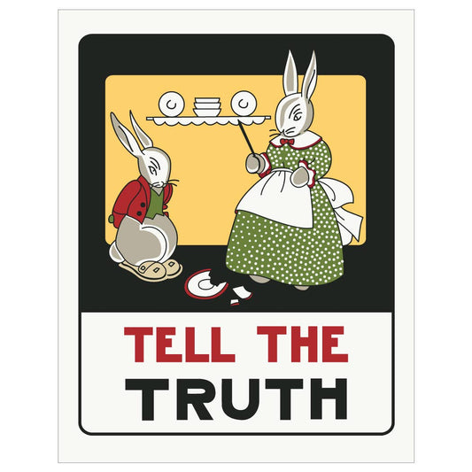 Tell The Truth Bunnies Magnet by Fridgedoor