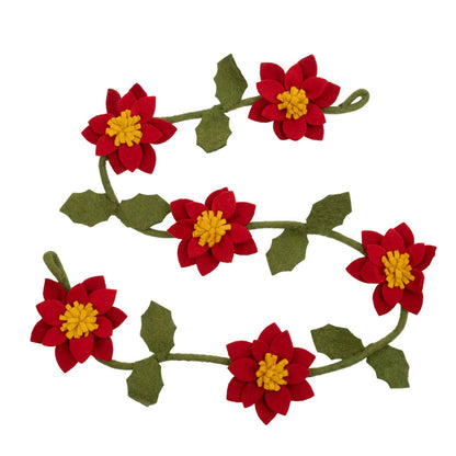 Poinsettia Red Garland from The Winding Road