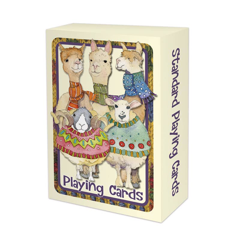 Woolly Sheep & Alpaca Playing Cards from Emma Ball Ltd