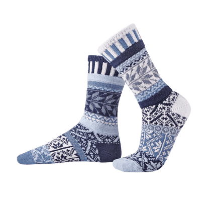 Snowdrop Cotton Crew Socks by Solmate Socks