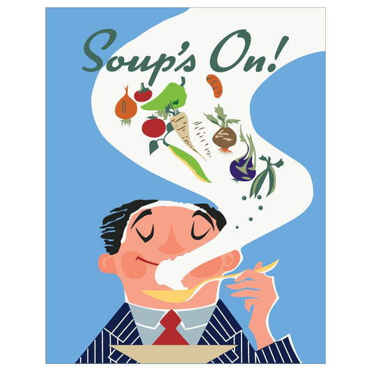 Soup's On! Happy Man Magnet by Fridgedoor