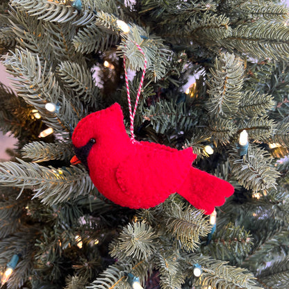 Large Cardinal Felt Wool Ornament from Ornaments 4 Orphans