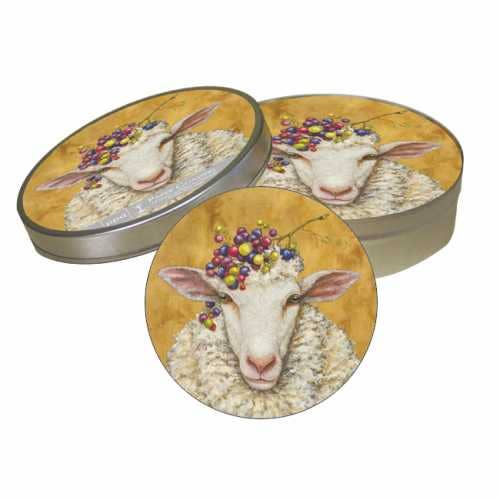 Vineyard Sheep Pulpboard Coaster Set from Paperproducts Design • Ambiente