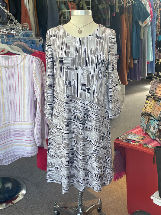 Perfect Travel Swing Dress in Dove by Habitat Clothing
