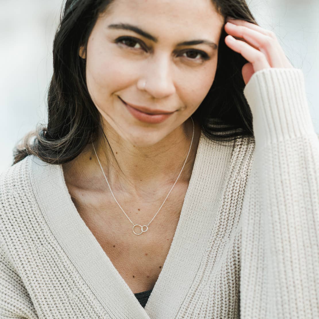 Sisters Sterling Silver Necklace by Becoming Jewelry