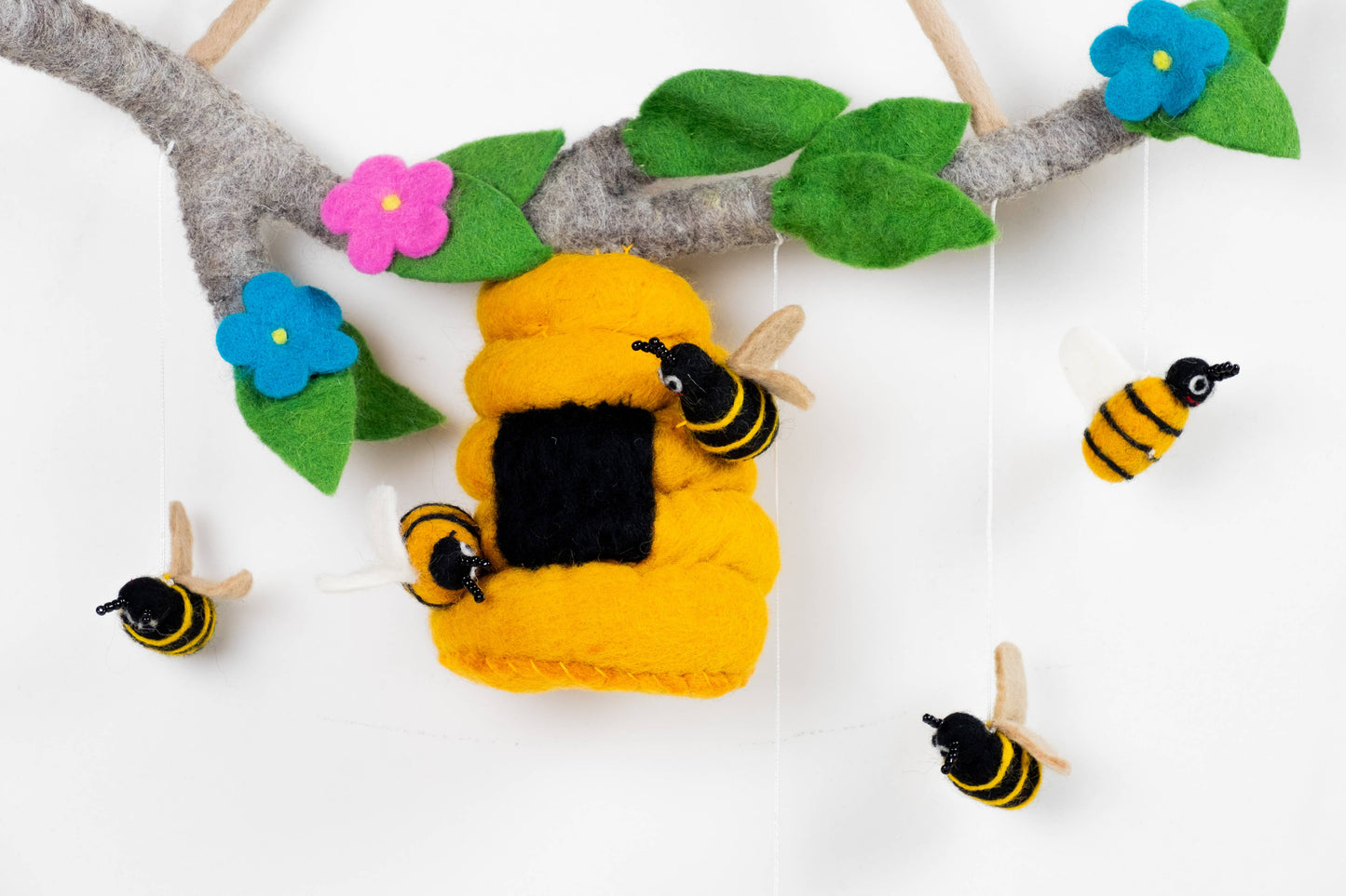 Bee Hive and Honey Bee Mobile by The Winding Road