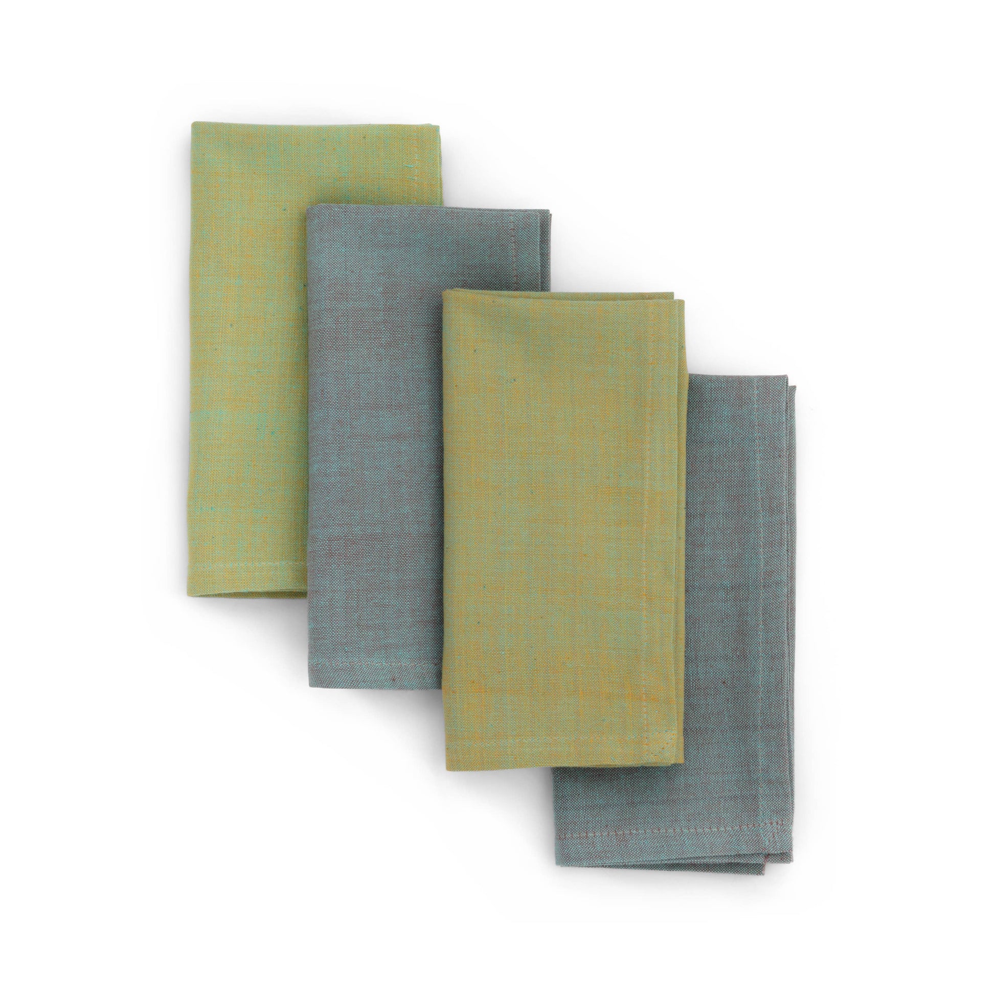 Patina Napkin Hand Woven Cotton (set of 4) from Sustainable Threads - Maine Yarn & Fiber Supply