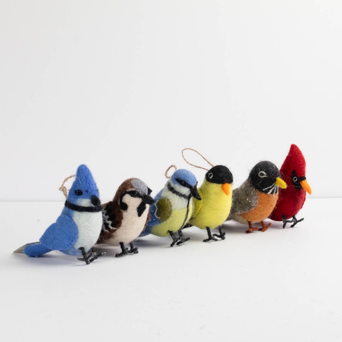 Felt Bird Ornaments from The Winding Road