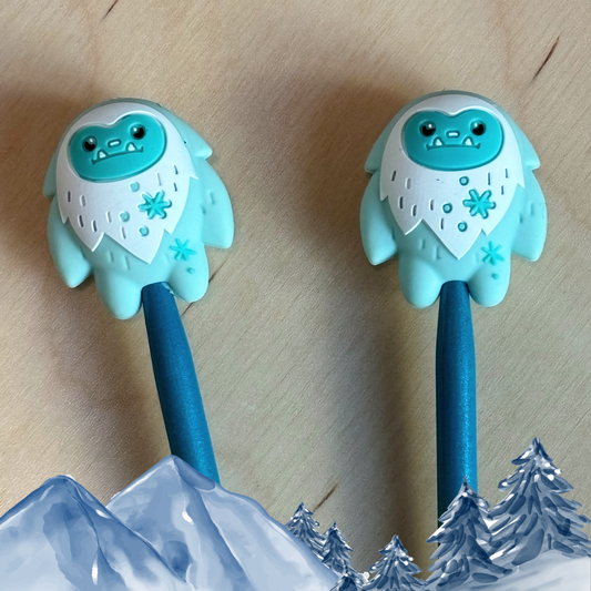 3D Yeti Stitch Stoppers from Comma Craft Co - Maine Yarn & Fiber Supply