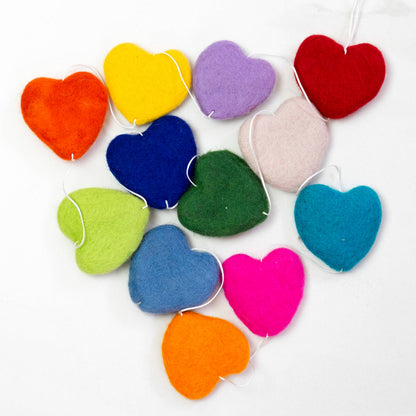 Multicolor Love Hearts Garland by The Winding Road - Maine Yarn & Fiber Supply