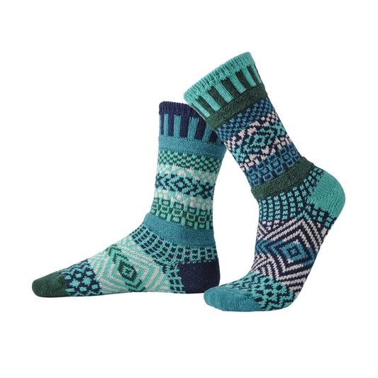 Evergreen Cotton Crew Socks by Solmate Socks