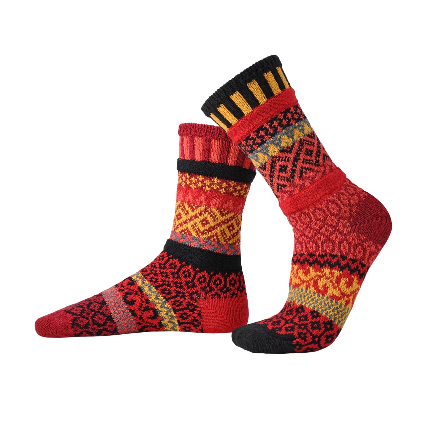 Save 20% - Fire Cotton Crew Socks by Solmate Socks - Maine Yarn & Fiber Supply