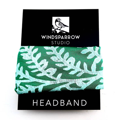 Colorful Botanical Headbands with White Ink by Windsparrow Studio - Maine Yarn & Fiber Supply