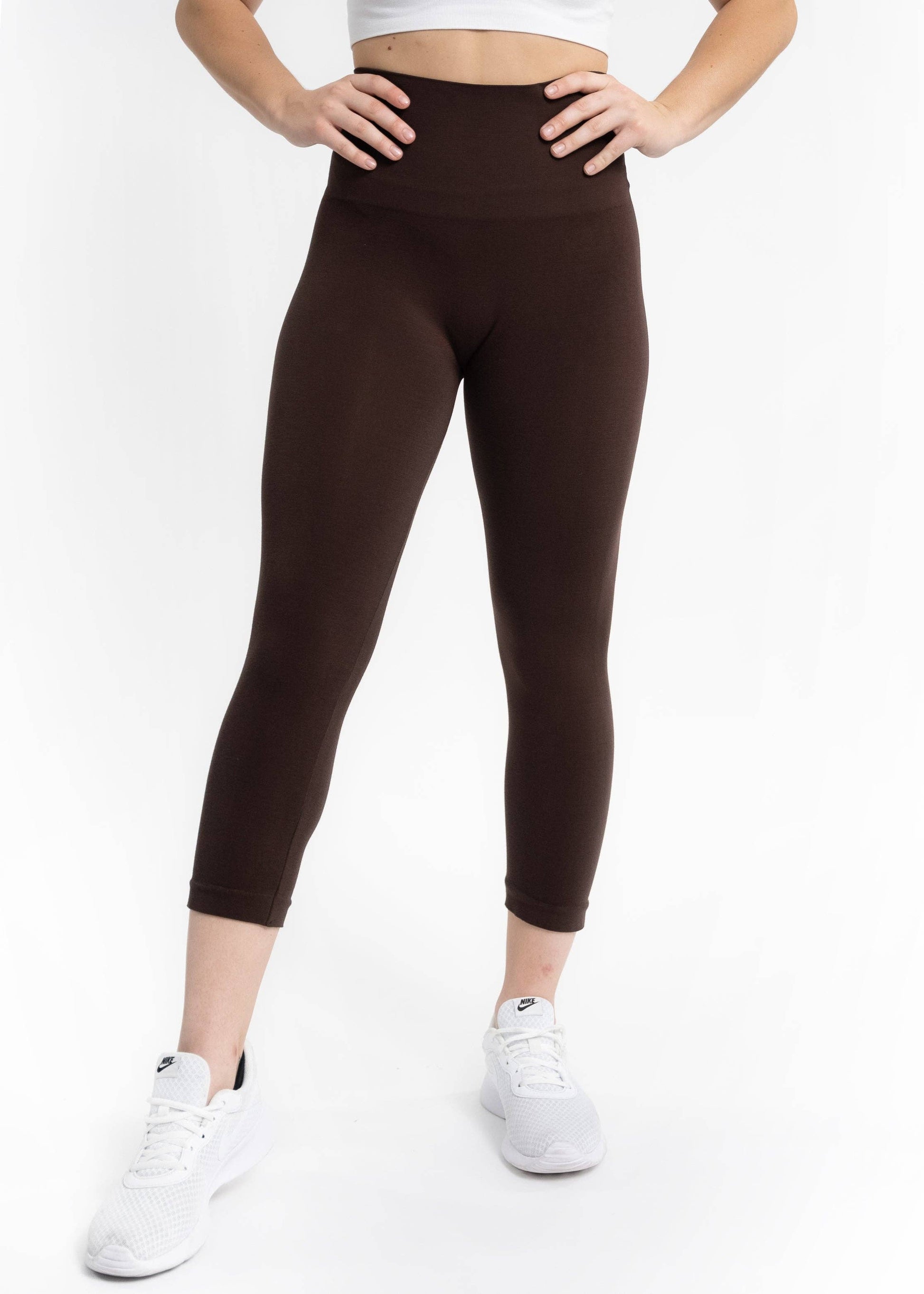 High Waist Crop (3/4) Leggings by Elietian