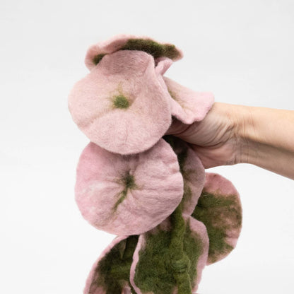 Pink - Felt Flower Vine Garland by The Winding Road - Maine Yarn & Fiber Supply