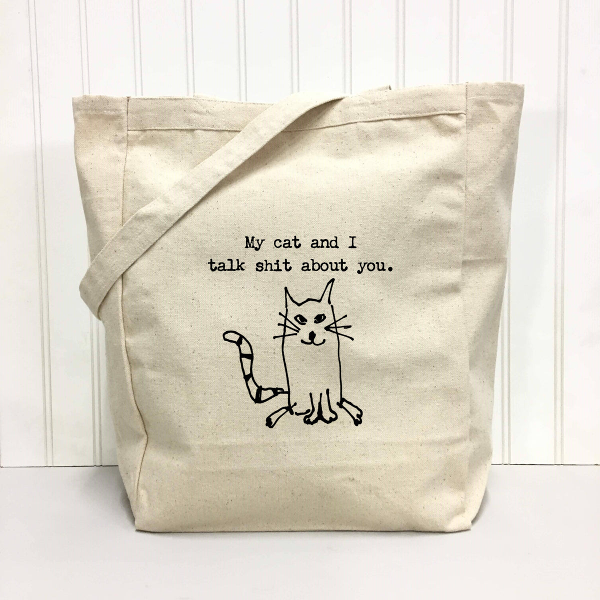 My Cat and I... Tote Bag by Things Uncommon - Maine Yarn & Fiber Supply