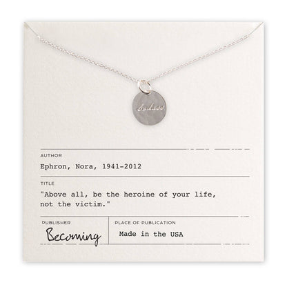 Badass Sterling Silver Necklace by Becoming Jewelry