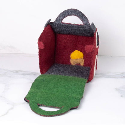 Red Barn Farmhouse Set with Dolls from The Winding Road