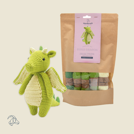 Doris Dragon Crochet Kit from Hardicraft