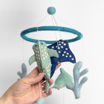 Sea Life Felt Baby Mobile by The Winding Road