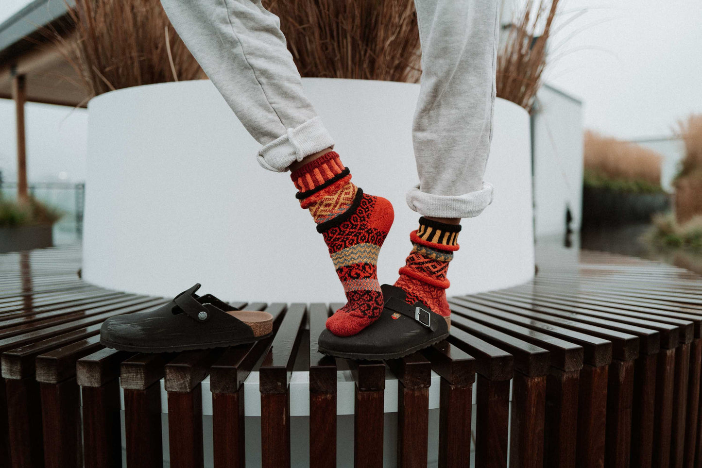 Save 20% - Fire Cotton Crew Socks by Solmate Socks - Maine Yarn & Fiber Supply