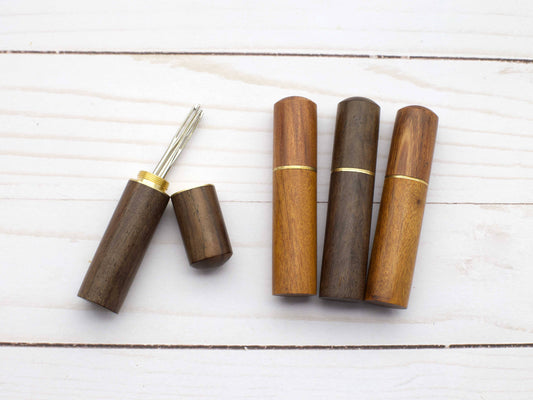 Wooden Darning Needle Storage Cases from Fox & Pine Stitches
