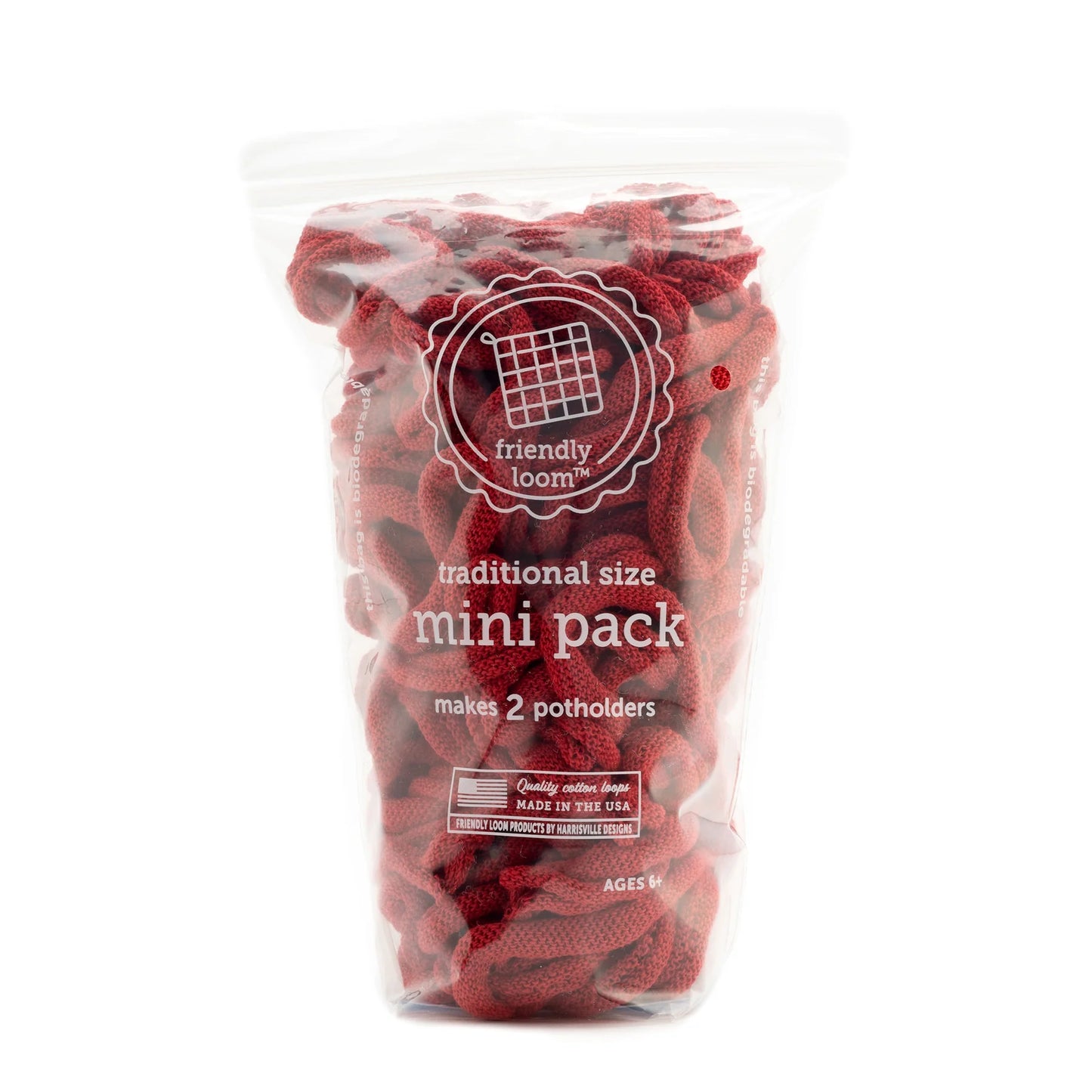 Mini Packs of (Traditional Size) Loops for Friendly Potholder Loom by Harrisville Designs