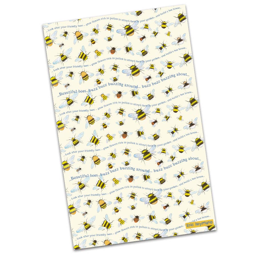 Bees Tea Towel from Emma Ball Ltd