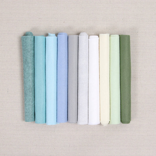 Wool Felt Sheets by Benzie Design: First Frost