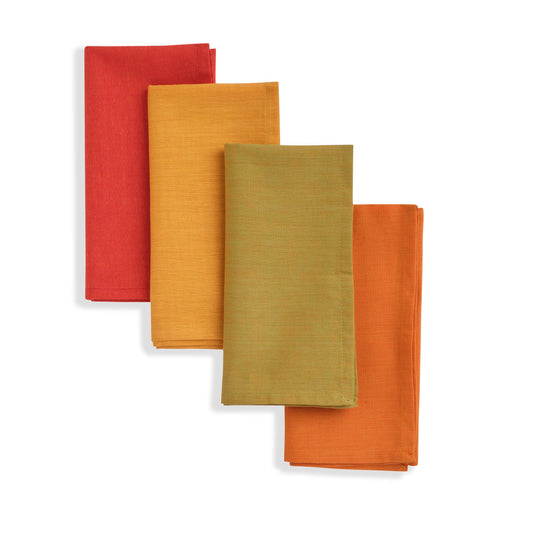 HARVEST Napkin Hand Woven Cotton (set of 4) from Sustainable Threads
