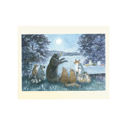 Hello Harvest Moon - Greeting Card by Woodfield Press