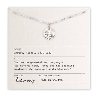 Blossom Sterling Silver Necklace by Becoming Jewelry - Maine Yarn & Fiber Supply
