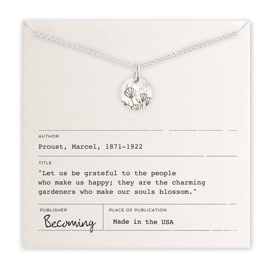 Blossom Sterling Silver Necklace by Becoming Jewelry - Maine Yarn & Fiber Supply