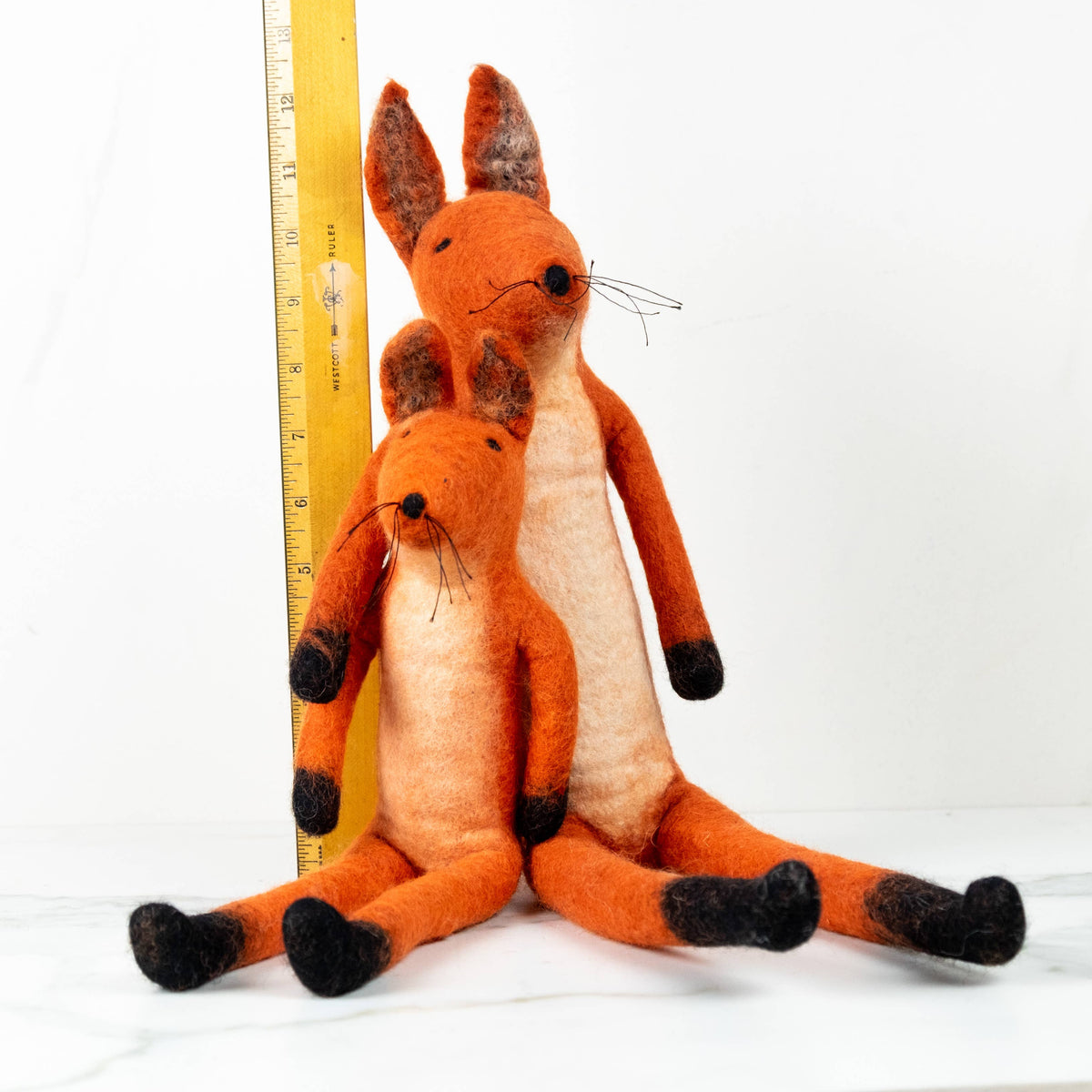 Felted Large Fox Toy from The Winding Road - Maine Yarn & Fiber Supply