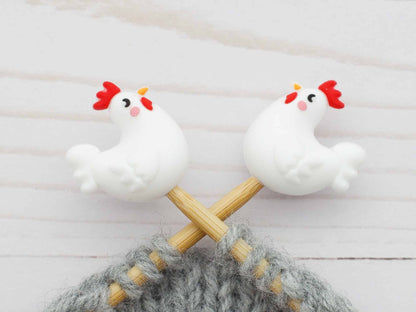 Clucking Chicken Stitch Stoppers from Fox & Pine Stitches