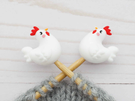 Clucking Chicken Stitch Stoppers from Fox & Pine Stitches