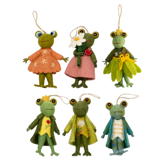 Dapper Frog Ornament by The Winding Road - Maine Yarn & Fiber Supply