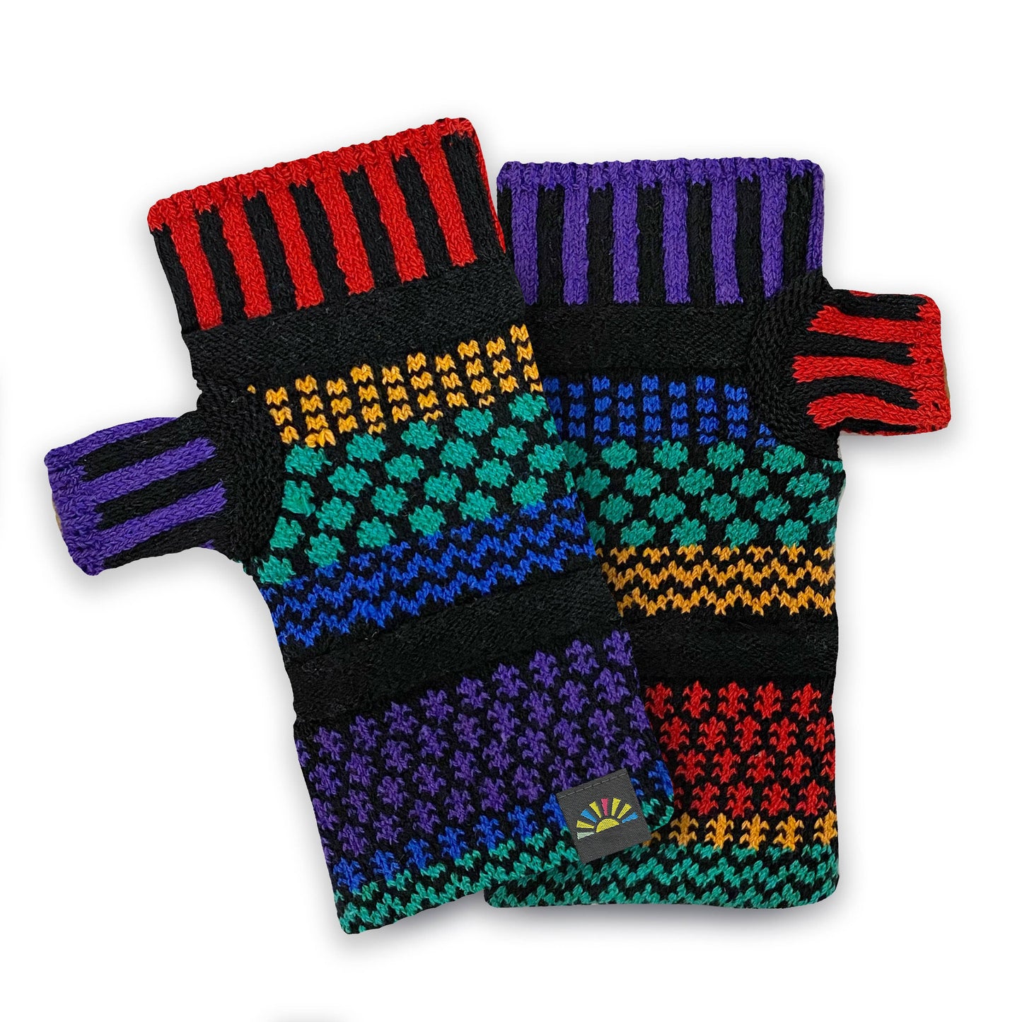 Gemstone Fingerless Mittens from Solmate Socks