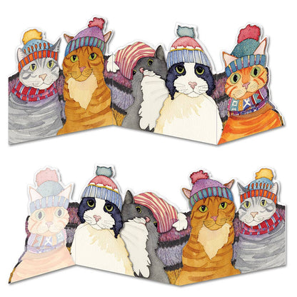 Cats in Hats Two Fold Greeting Card from Emma Ball