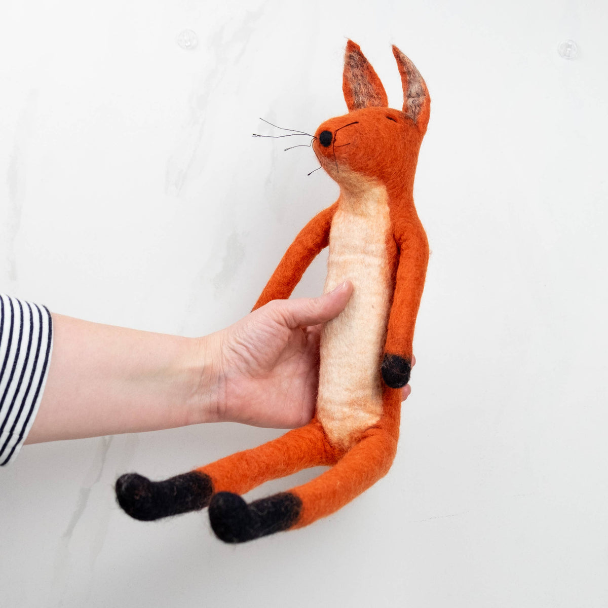 Felted Large Fox Toy from The Winding Road - Maine Yarn & Fiber Supply