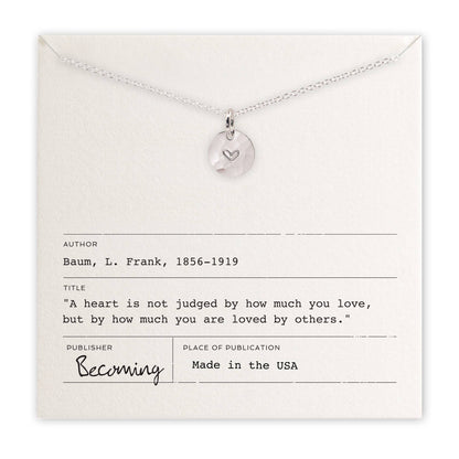 Heart Sterling Silver Necklace by Becoming Jewelry