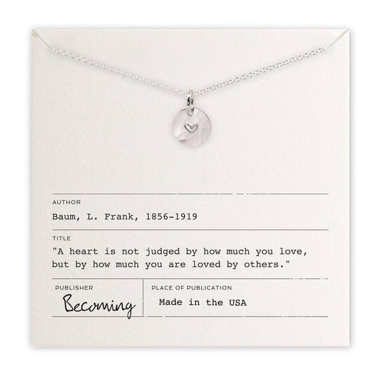 Heart Sterling Silver Necklace by Becoming Jewelry