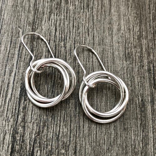 Small Love Knot Earrings by Cullen Jewelry Design