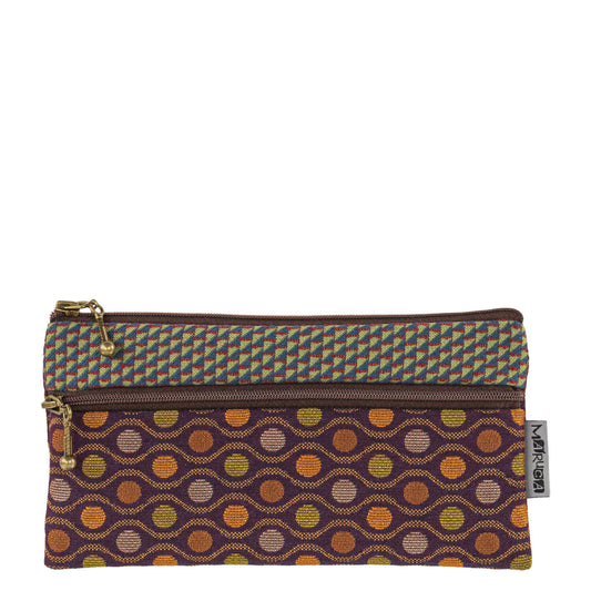 Heidi Wallet in Peacock Wine by Maruca Design