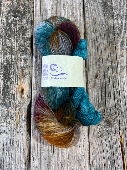 Schoodic: Season of the Witch + Teally Teal - Riff Shawl Kit